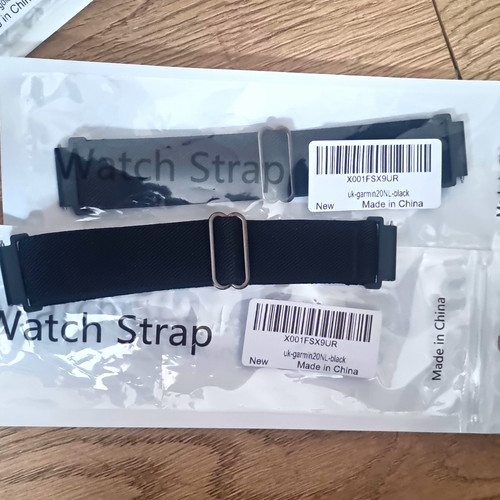 Black nylon watch strap - watch, band