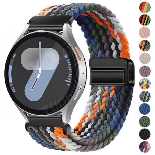 Braided nylon watch band strap - nylon,